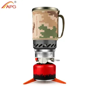 1.4L Stove Camping Propane Cooking Gear | Portable  Camp Burner System with Tripod, Pot Support