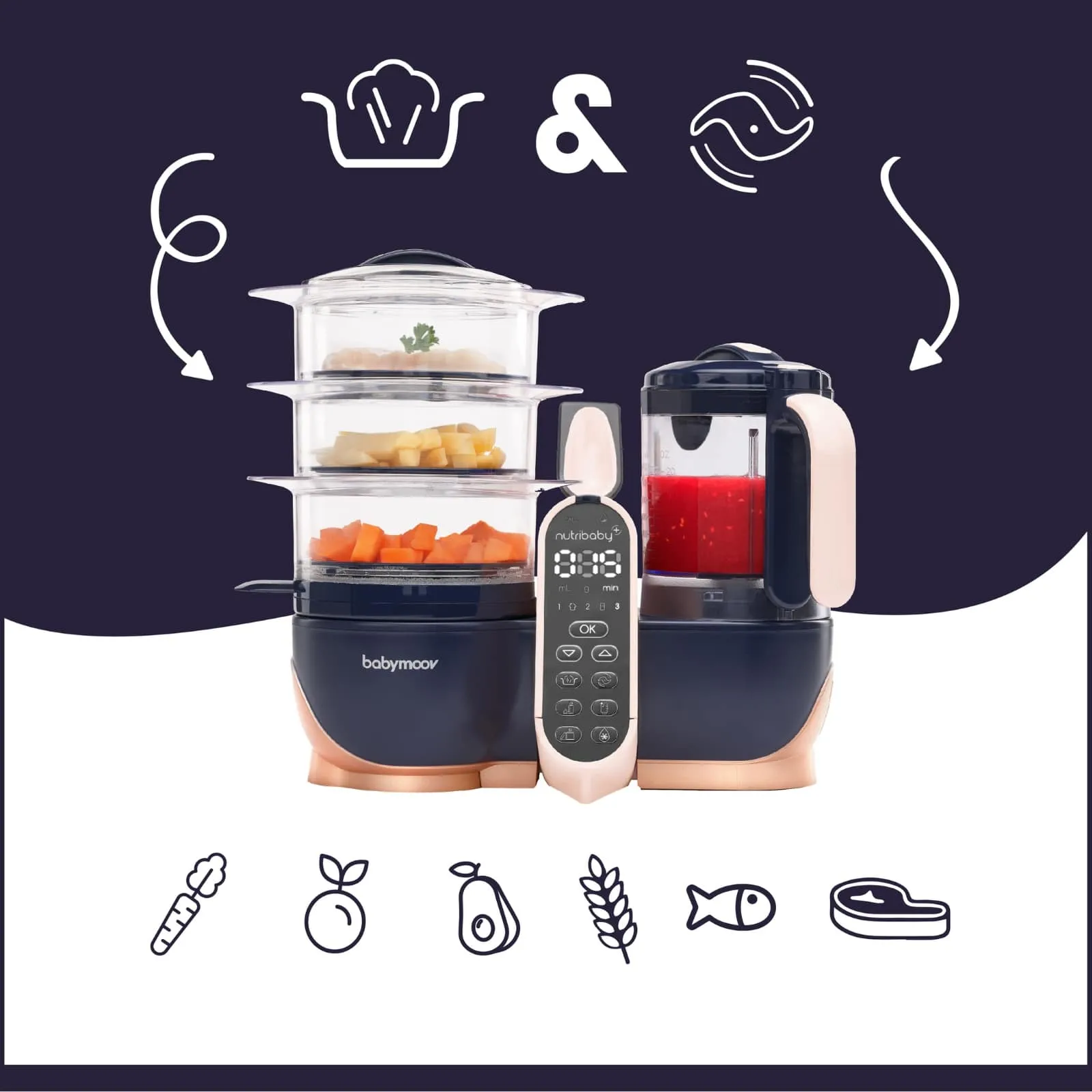 Babymoov Duo Meal 6-in-1 Food Prep System