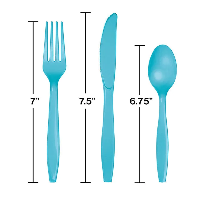 Bulk Bermuda Blue Assorted Plastic Cutlery (288 per Case)