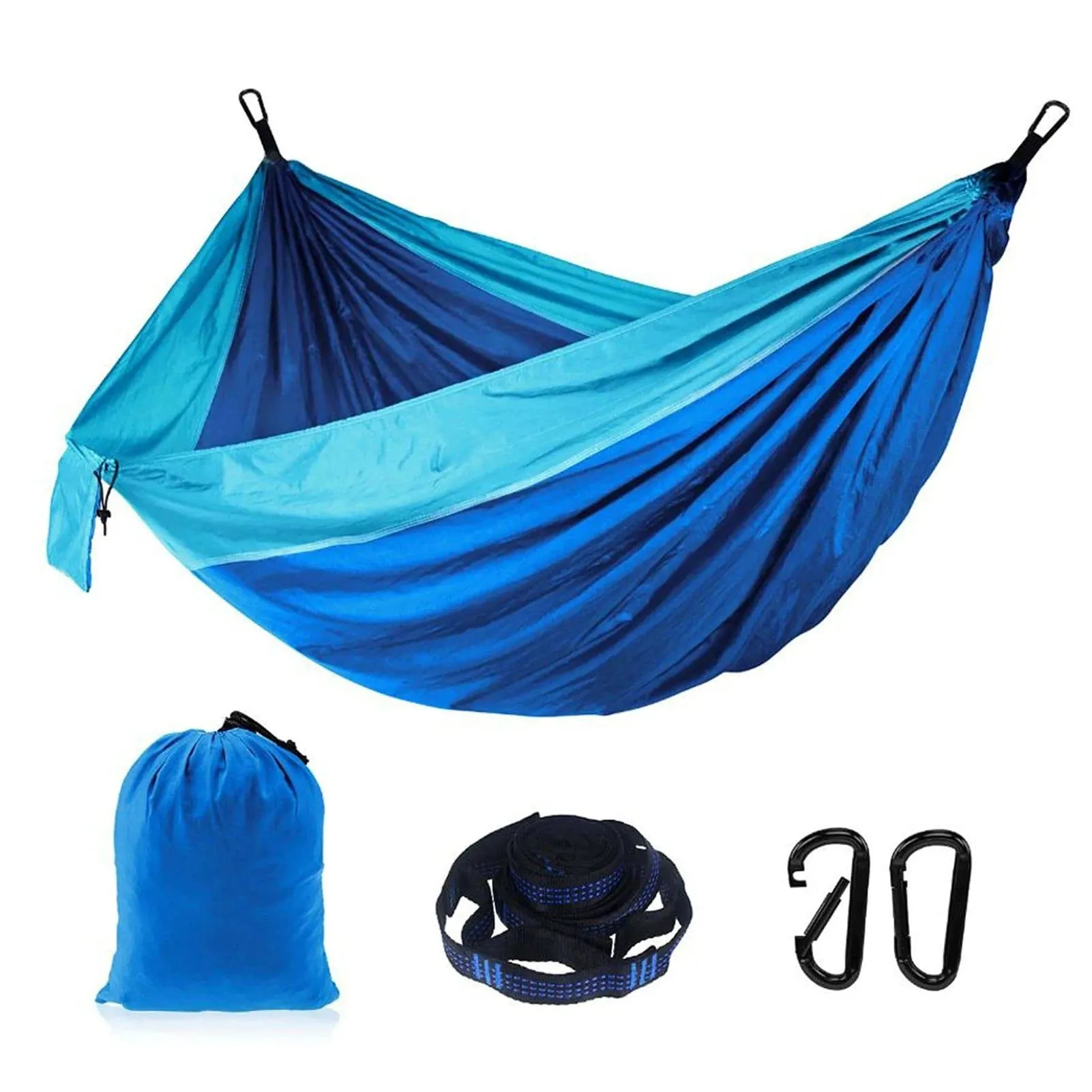 Camping Double Hammock for 2 Persons Portable Outdoor Extended Hammock for Hiking Backpacking Traveling Backyard 8.8' x 4.6'