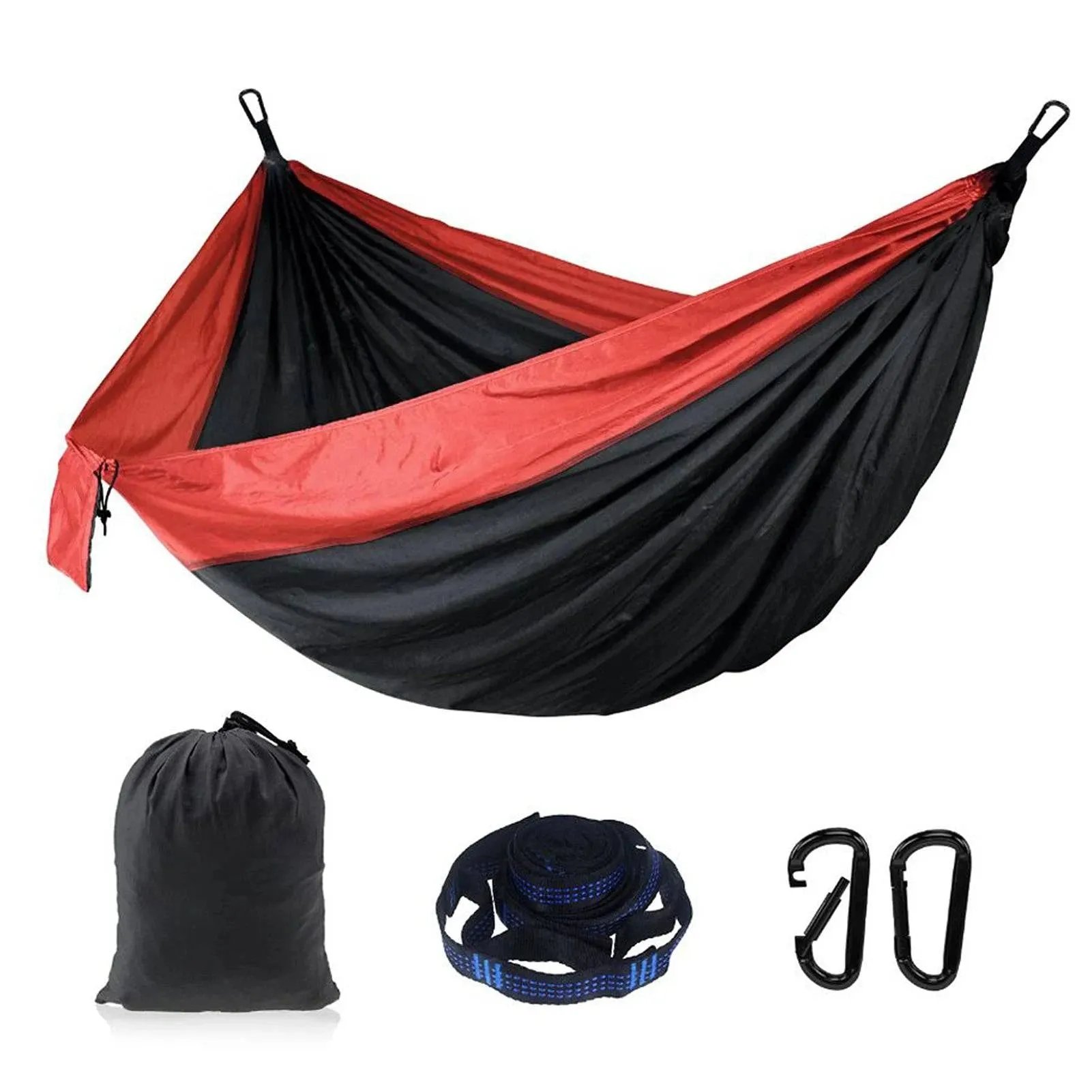 Camping Double Hammock for 2 Persons Portable Outdoor Extended Hammock for Hiking Backpacking Traveling Backyard 8.8' x 4.6'