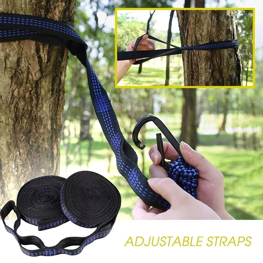 Camping Double Hammock for 2 Persons Portable Outdoor Extended Hammock for Hiking Backpacking Traveling Backyard 8.8' x 4.6'