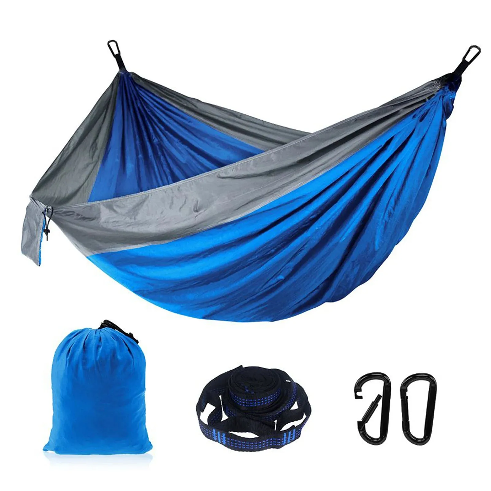 Camping Double Hammock for 2 Persons Portable Outdoor Extended Hammock for Hiking Backpacking Traveling Backyard 8.8' x 4.6'