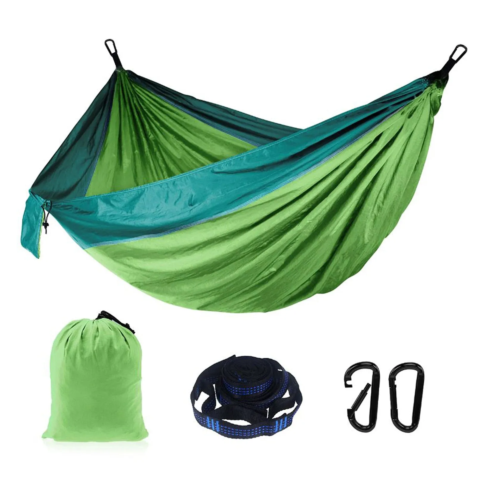 Camping Double Hammock for 2 Persons Portable Outdoor Extended Hammock for Hiking Backpacking Traveling Backyard 8.8' x 4.6'