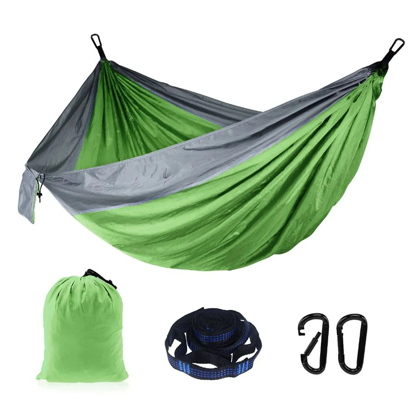 Camping Double Hammock for 2 Persons Portable Outdoor Extended Hammock for Hiking Backpacking Traveling Backyard 8.8' x 4.6'