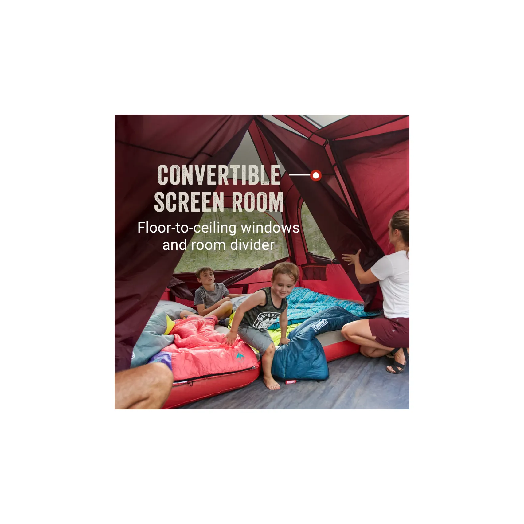 Coleman Skylodge 8-Person Instant Camping Tent - Blackberry [2000038276]