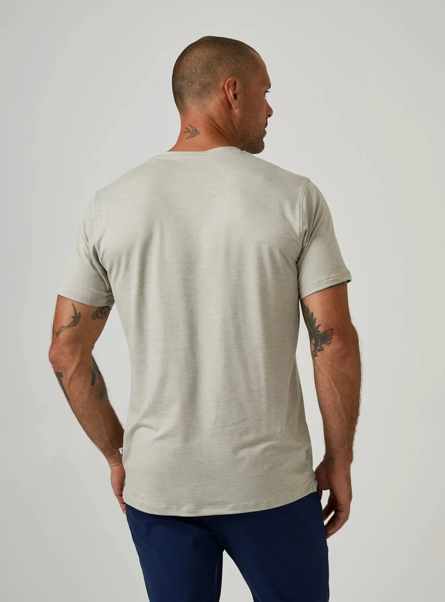 Core V-Neck Tee | Natural Ash