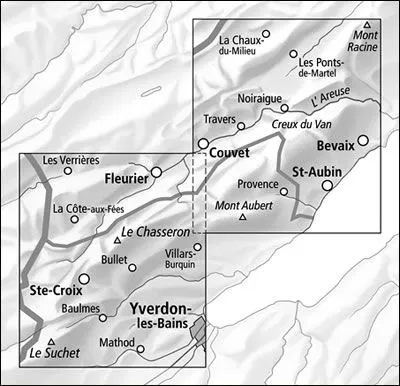 Creux du Van Walking Map 3303T