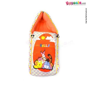 DISNEY Baby Carry Nest (Sleeping Bag) Cotton Animals Print 0 m Age, Orange