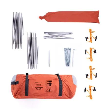 Dome trekking tent - 3 person - mt500