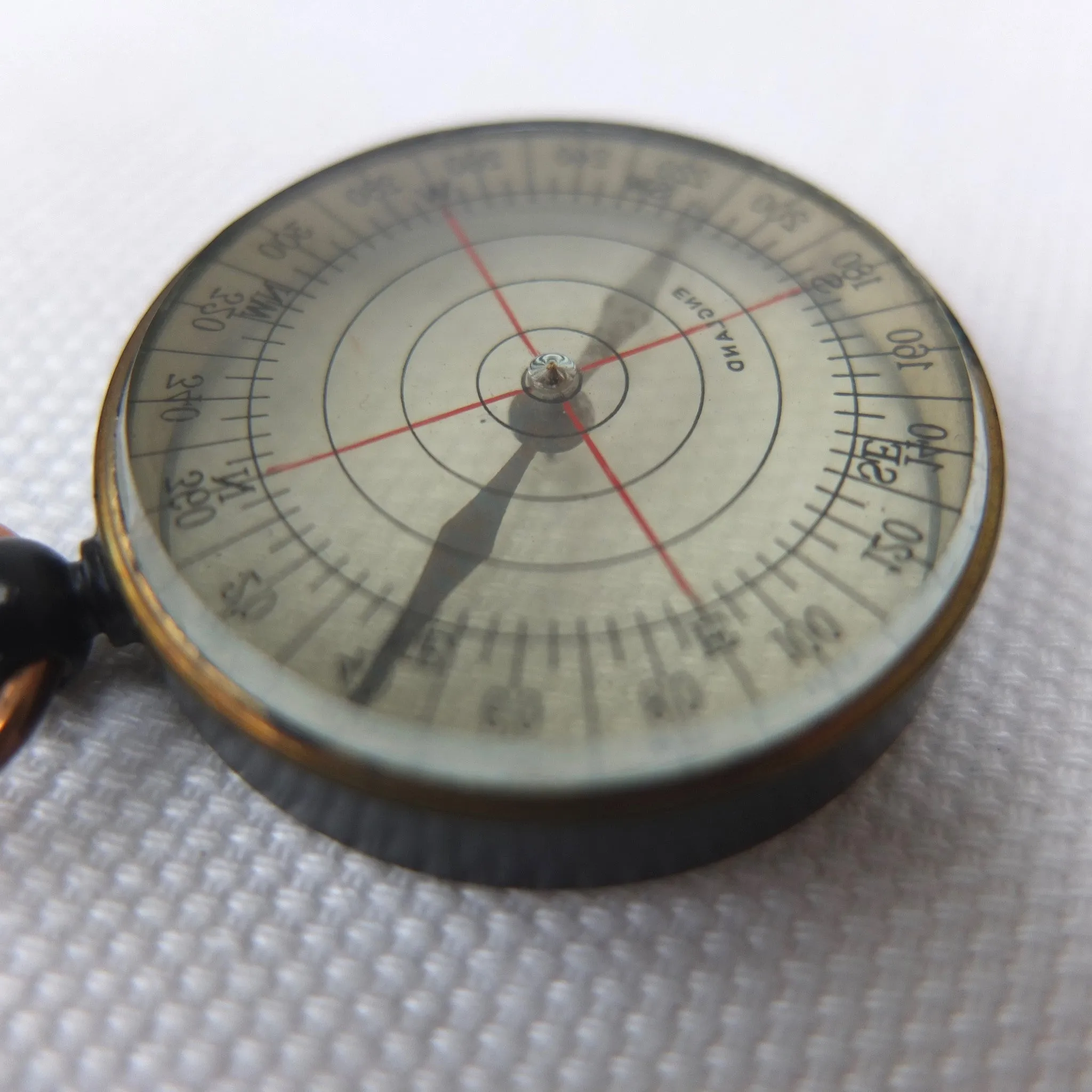 English Transparent Pocket Compass