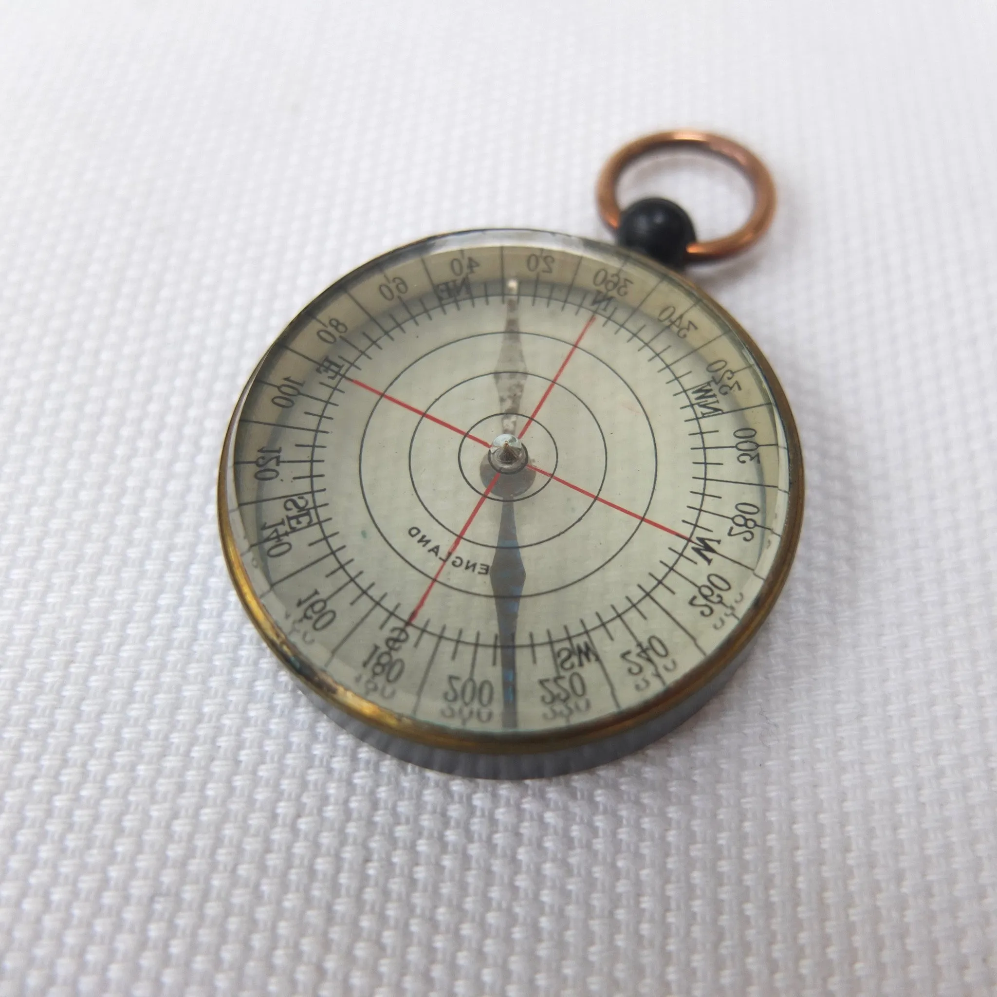 English Transparent Pocket Compass