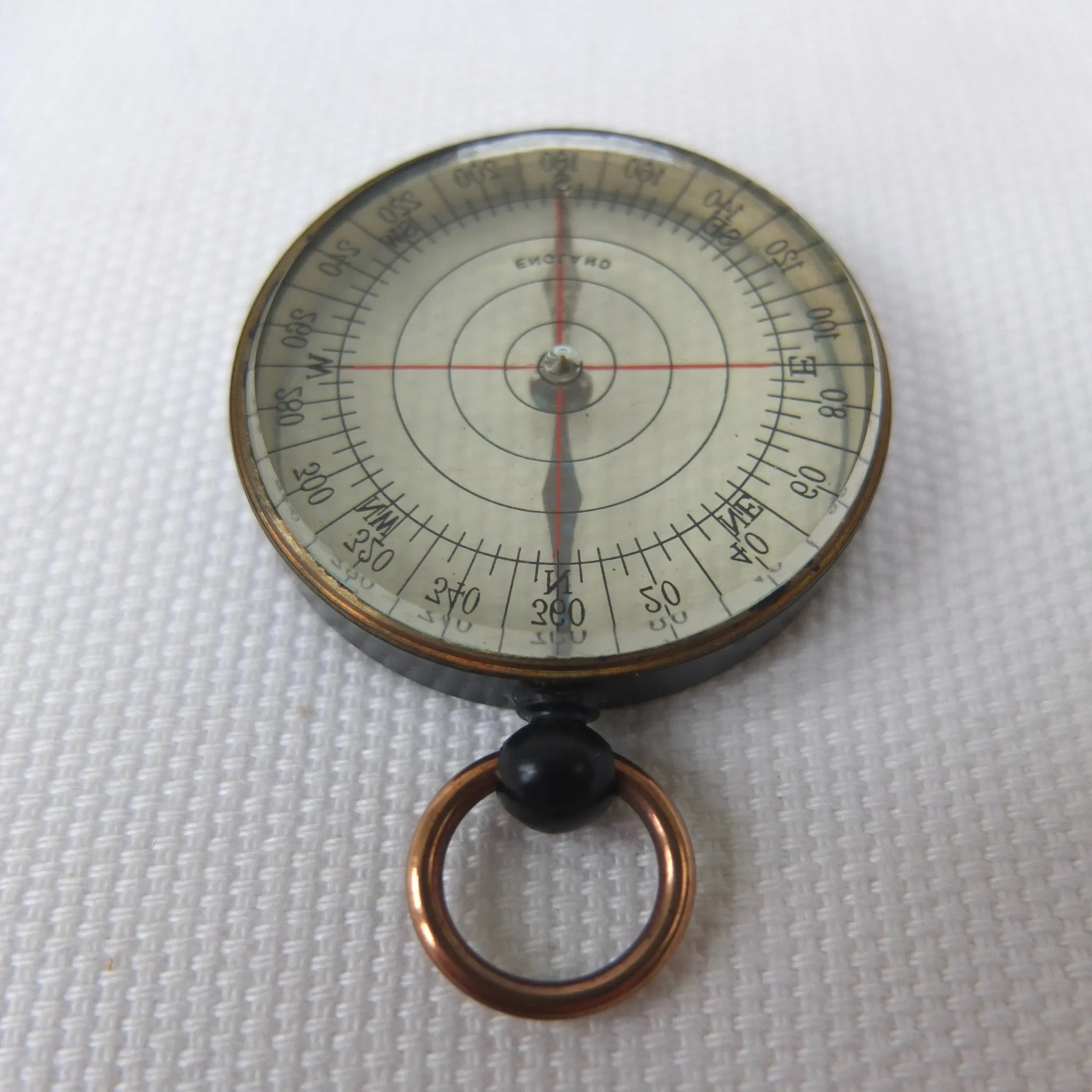 English Transparent Pocket Compass