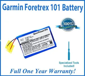 Garmin Foretrex 101 Battery Replacement Kit with Special Installation Tools, Extended Life Battery and Full One Year Warranty