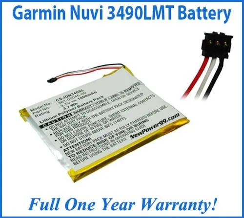 Garmin Nuvi 3490LMT Battery Replacement Kit with Tools, Video Instructions and Extended Life Battery