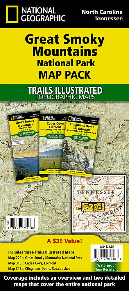 Great Smoky Mountains Map Bundle