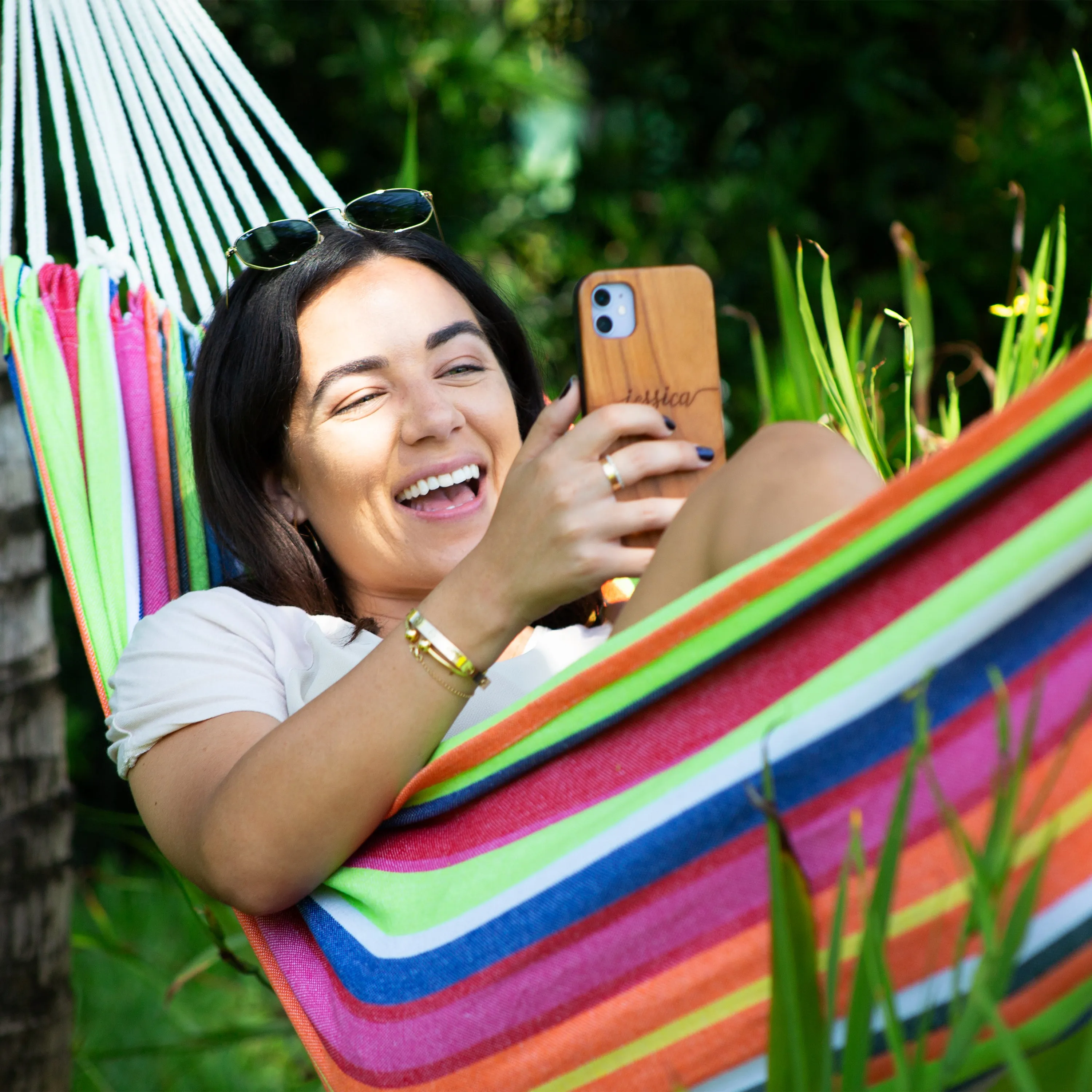 Hammock in a Bag w/ Rope loops & Hanging Hardware | 40-in. Wide | 220 Lb. Capacity