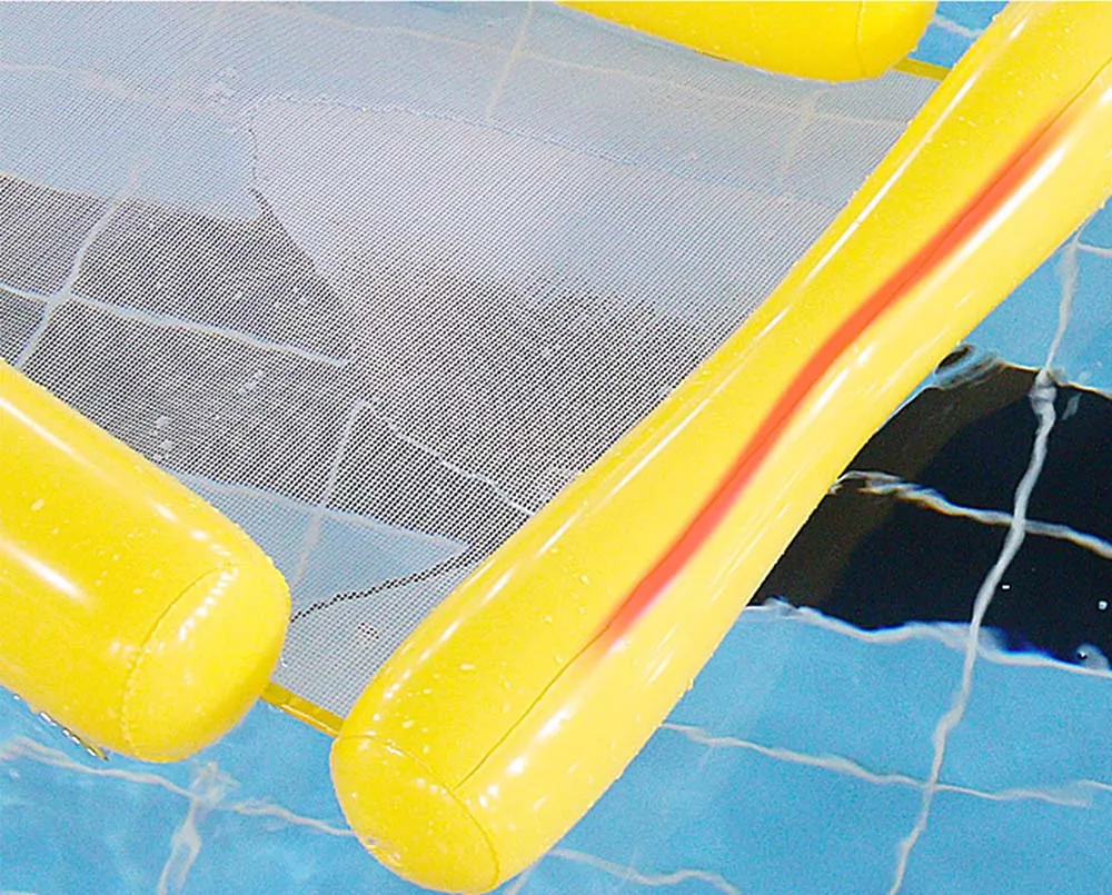 Iconix Extra Large Inflatable Pool Float Hammock with Removable Sides - Yellow