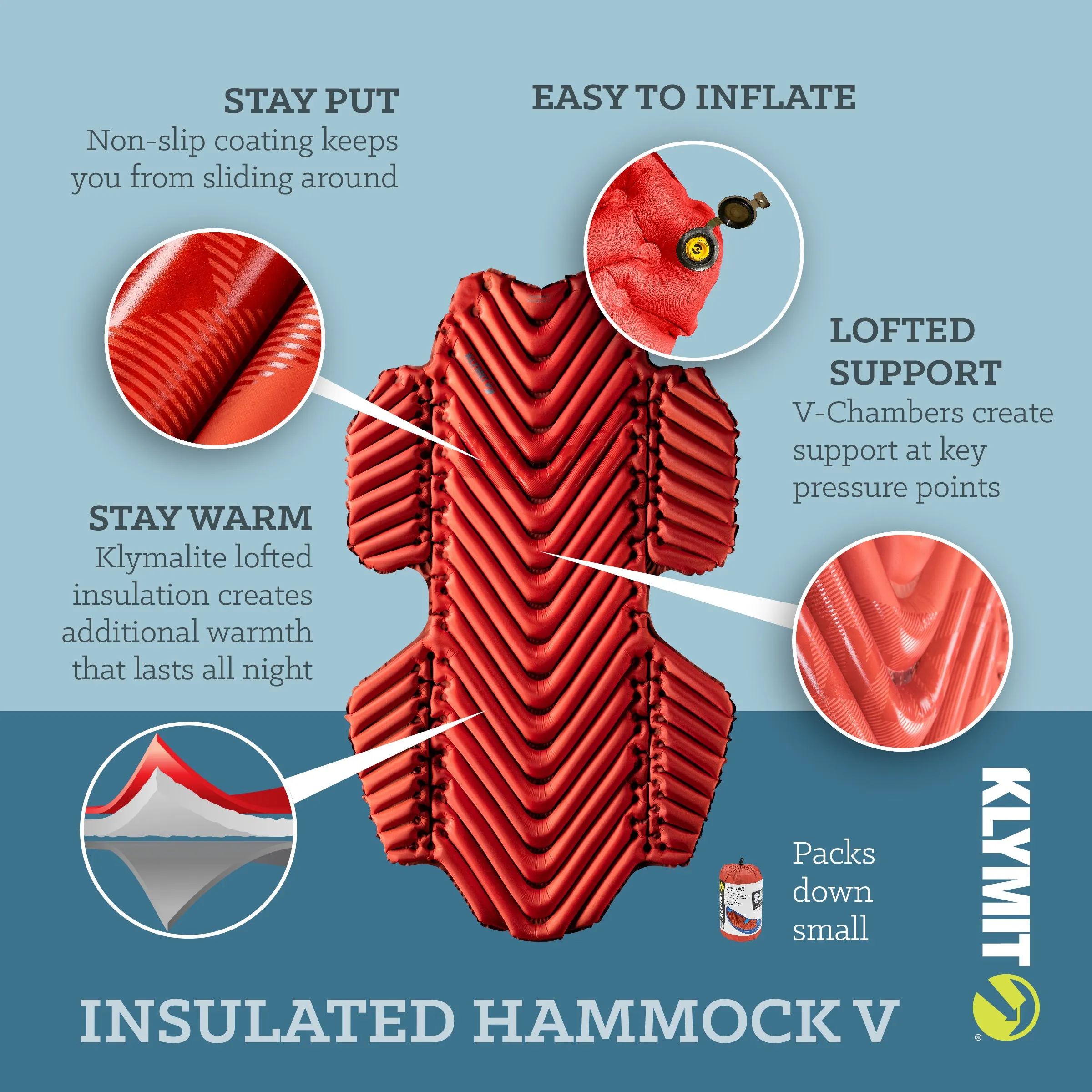 Insulated Hammock V™ Sleeping Pad