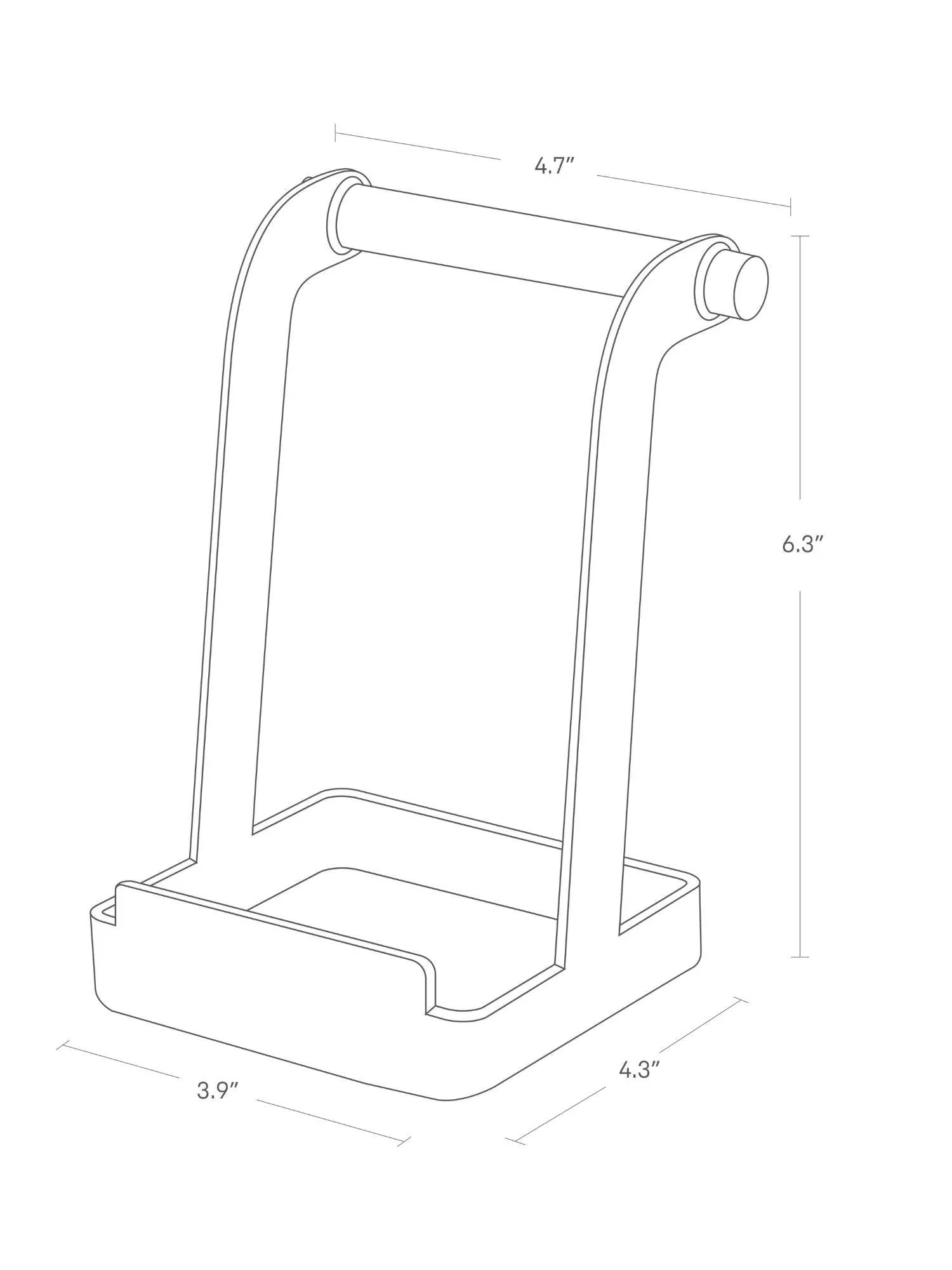 Lid & Ladle Stand - Steel   Wood