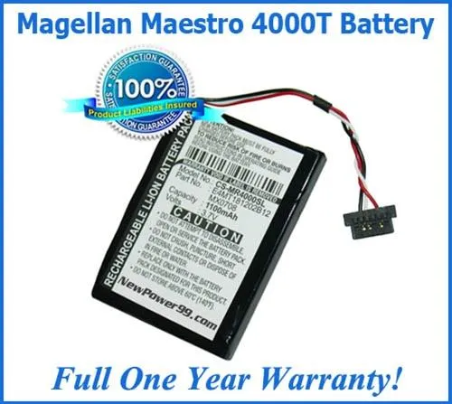 Magellan Maestro 4000T Battery Replacement Kit with Tools, Video Instructions and Extended Life Battery