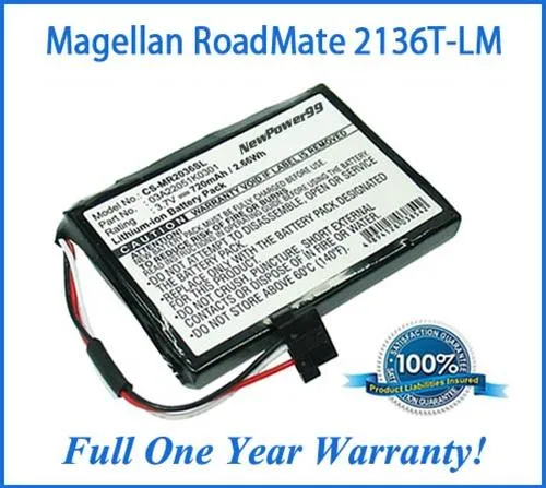 Magellan Roadmate 2136T-LM Battery Replacement Kit with Tools, Video Instructions and Extended Life Battery