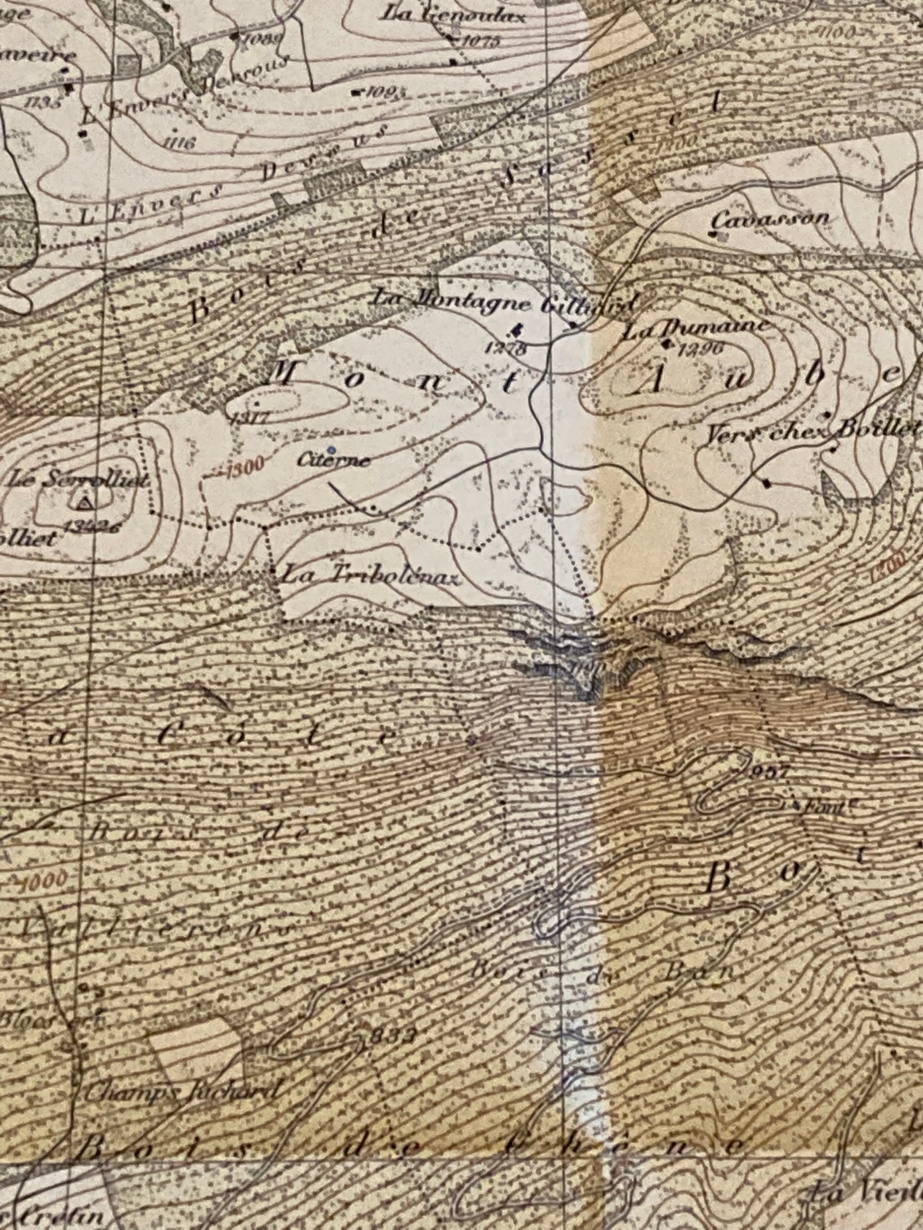 Maps, Antiques, Saint-Croix - Yverdon 1;25.000 scale Topographic Hiking Map