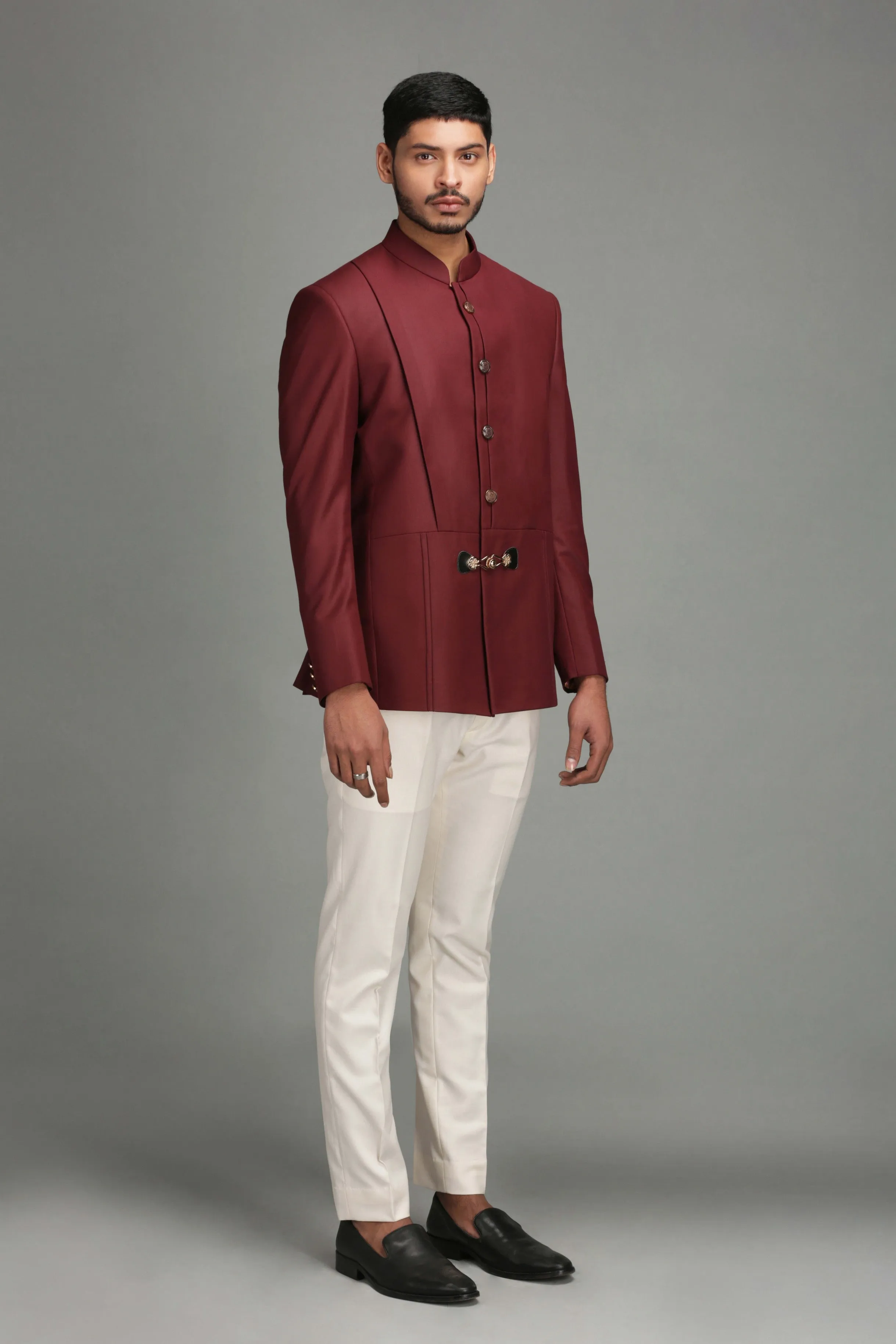 Maroon Bandhgala