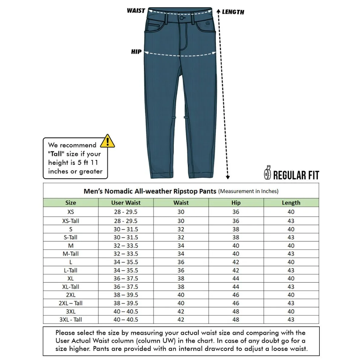 Men's Nomadic  Pants - Polar Night