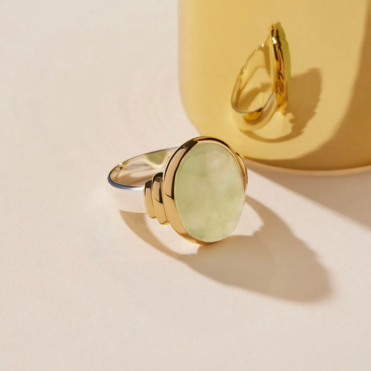 Natura Prehnite Ring