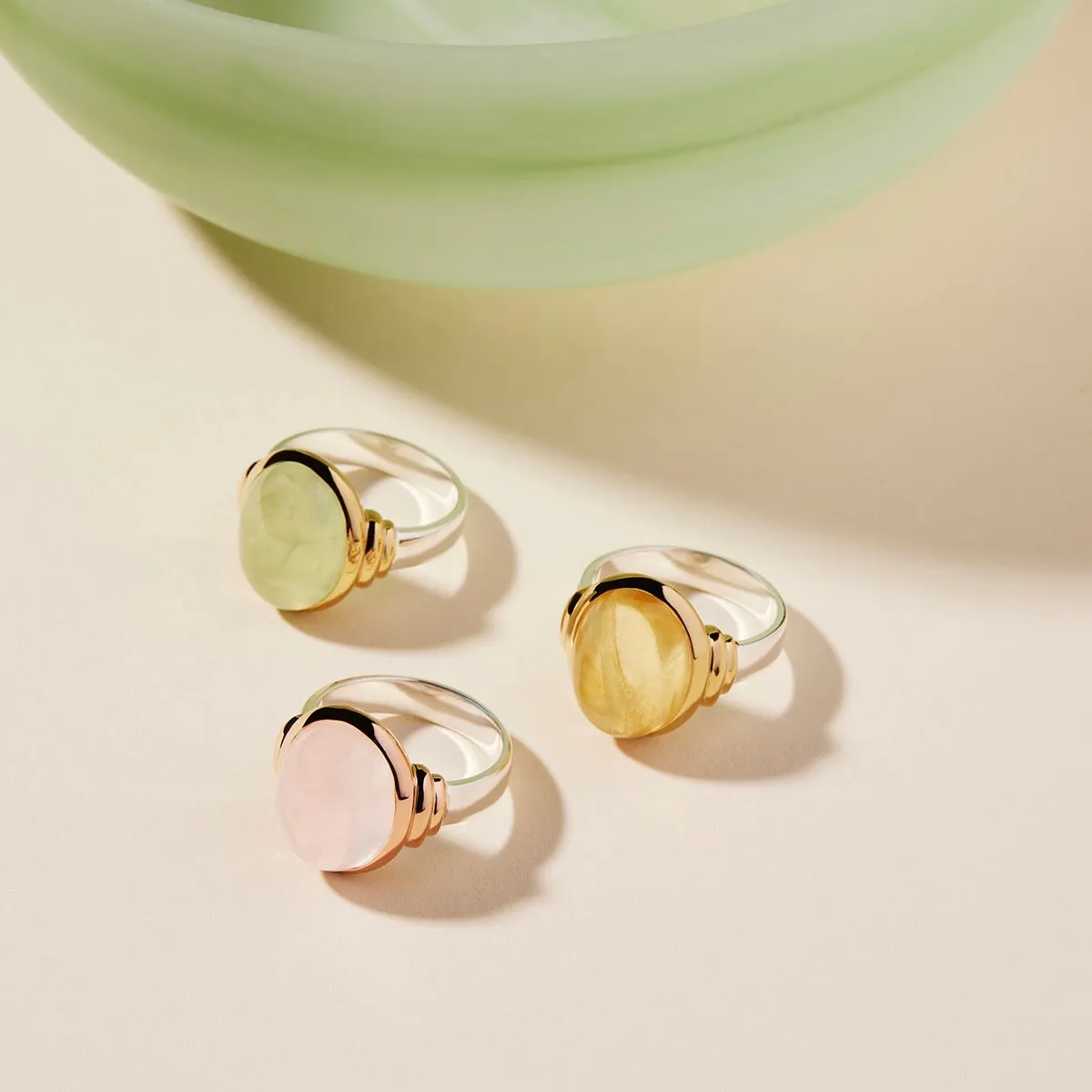 Natura Prehnite Ring
