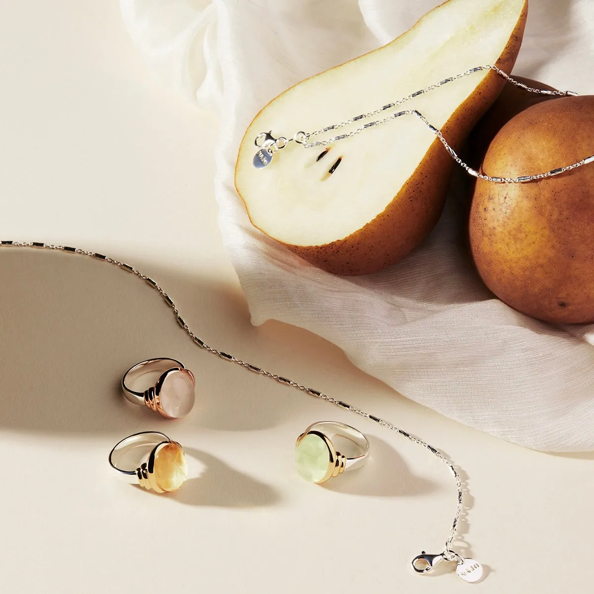 Natura Prehnite Ring