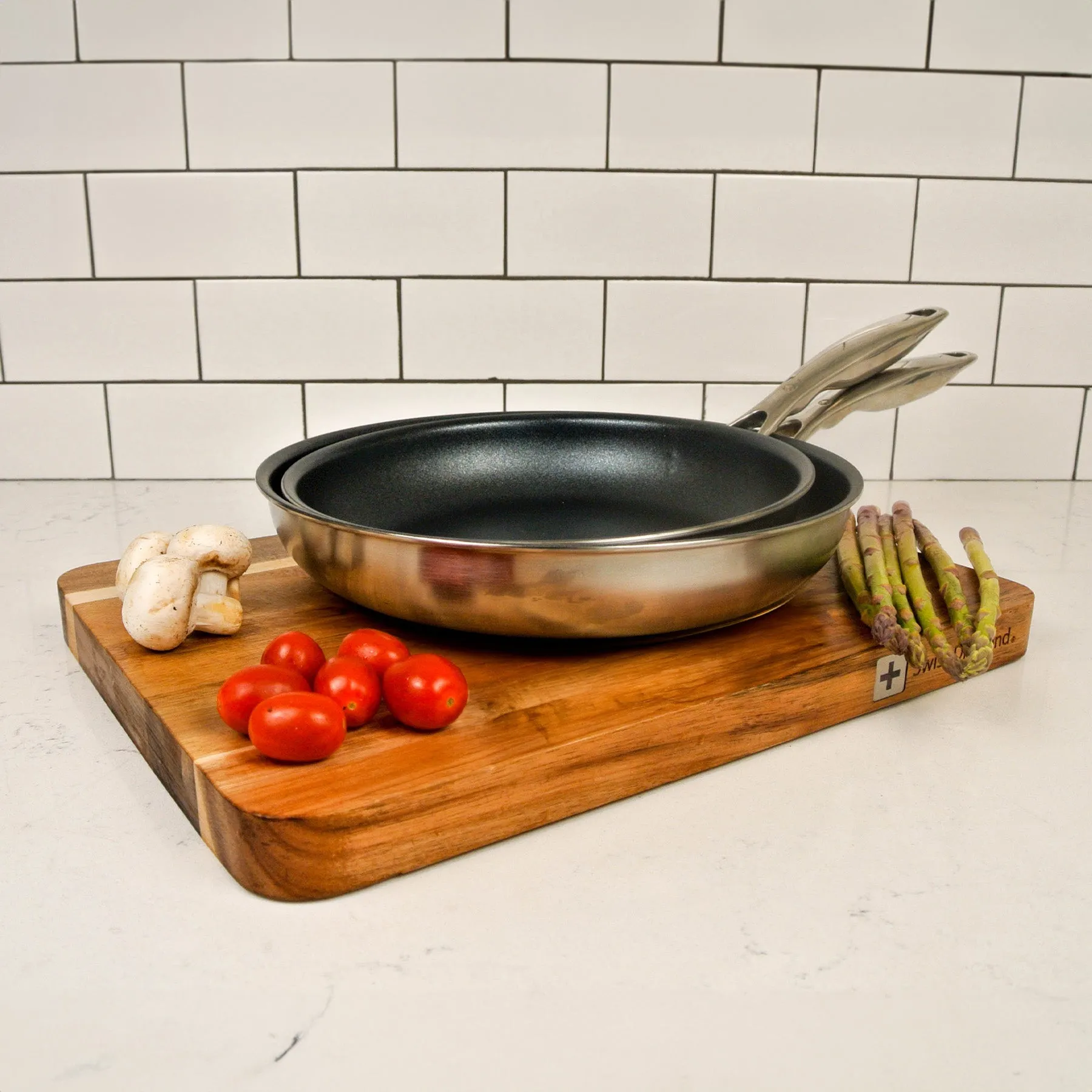 Nonstick Clad Fry Pan 2-Piece Set - Induction