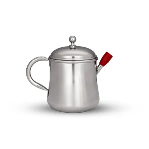 Oil Pot - 6.5 x 7 Inches | Stainless Steel Oil Pot/ Stainless Steel Tea Pot for Home/ 305 Gms Approx