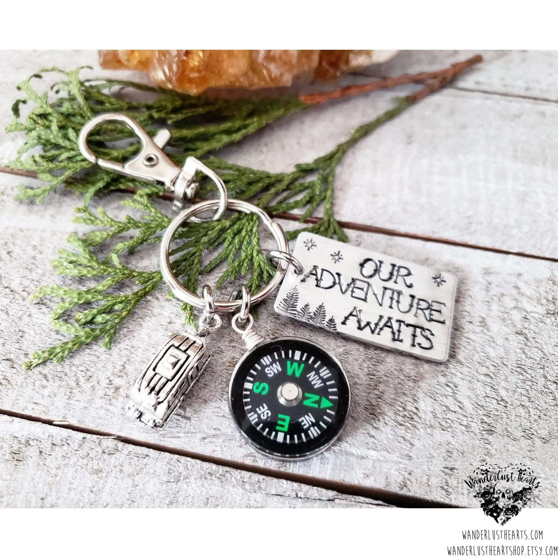 Our Adventure awaits keychain