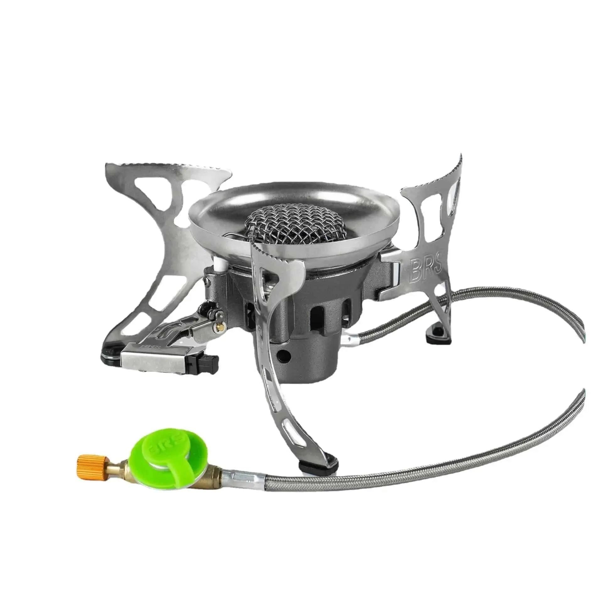Outdoor Hiking Camping Gas Stove Big Power Portable Collapsible Windproof Camp Stove Cookware Picnic 3500W BRS-15 Refill Adaptor