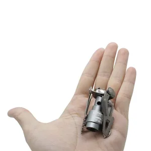 Outdoor Portable Mini Gas Stove - Titanium Camping Gas Cooker