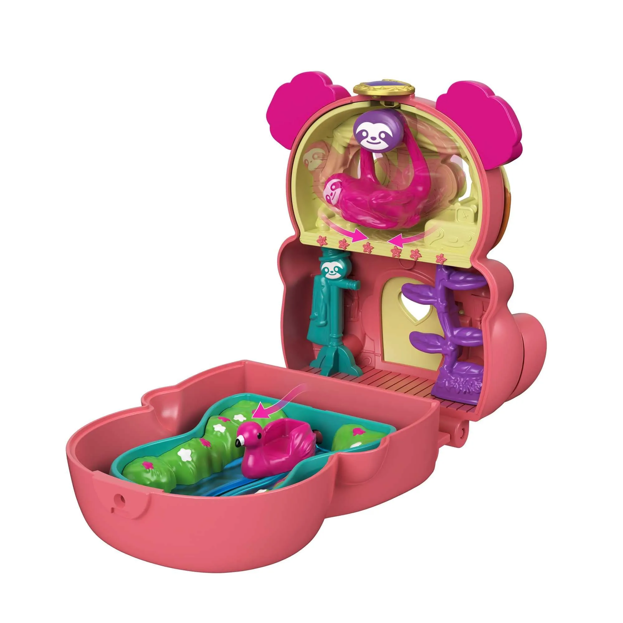 Polly Pocket Reversible Transformable Rabbit Set with Polly Mini Figures