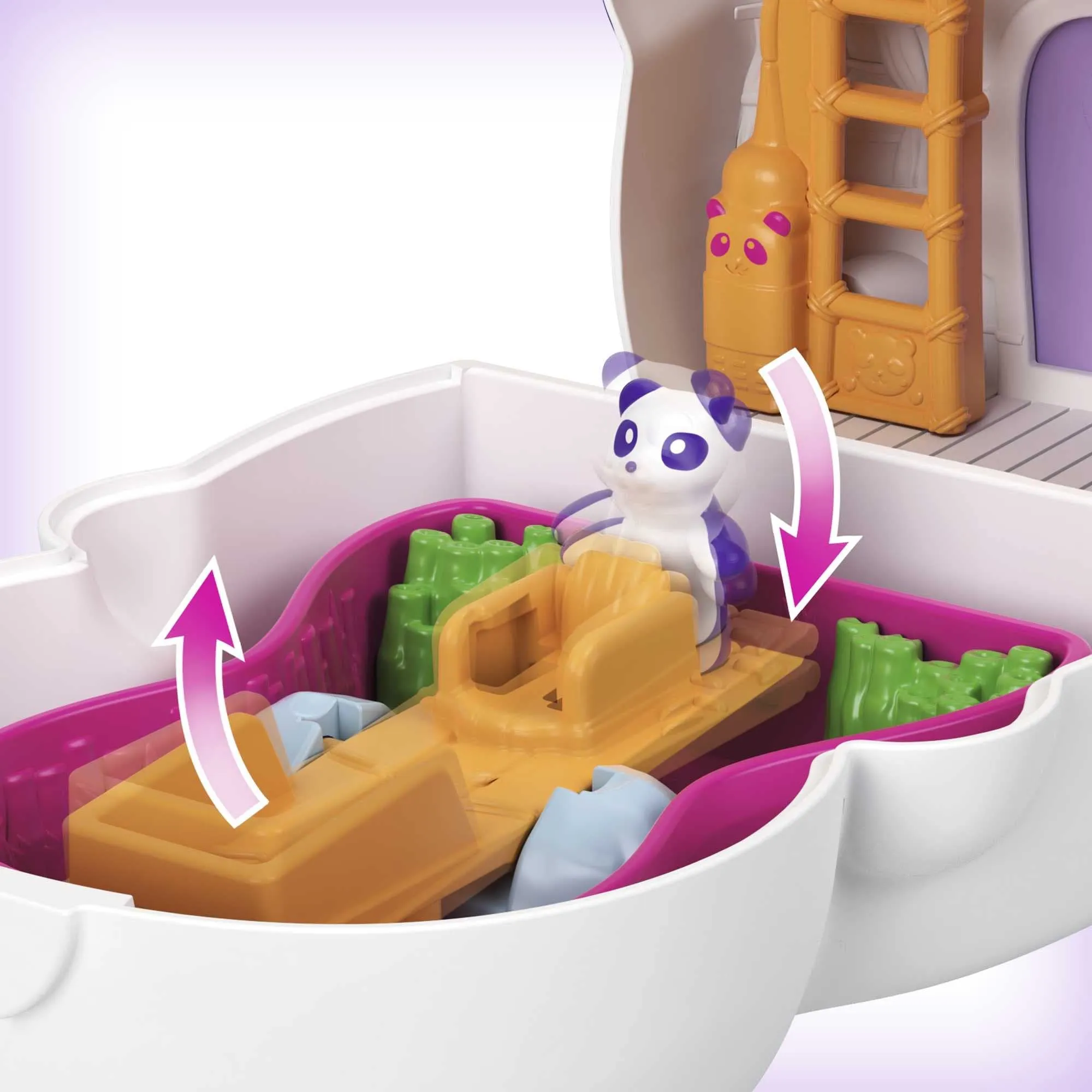 Polly Pocket Reversible Transformable Rabbit Set with Polly Mini Figures