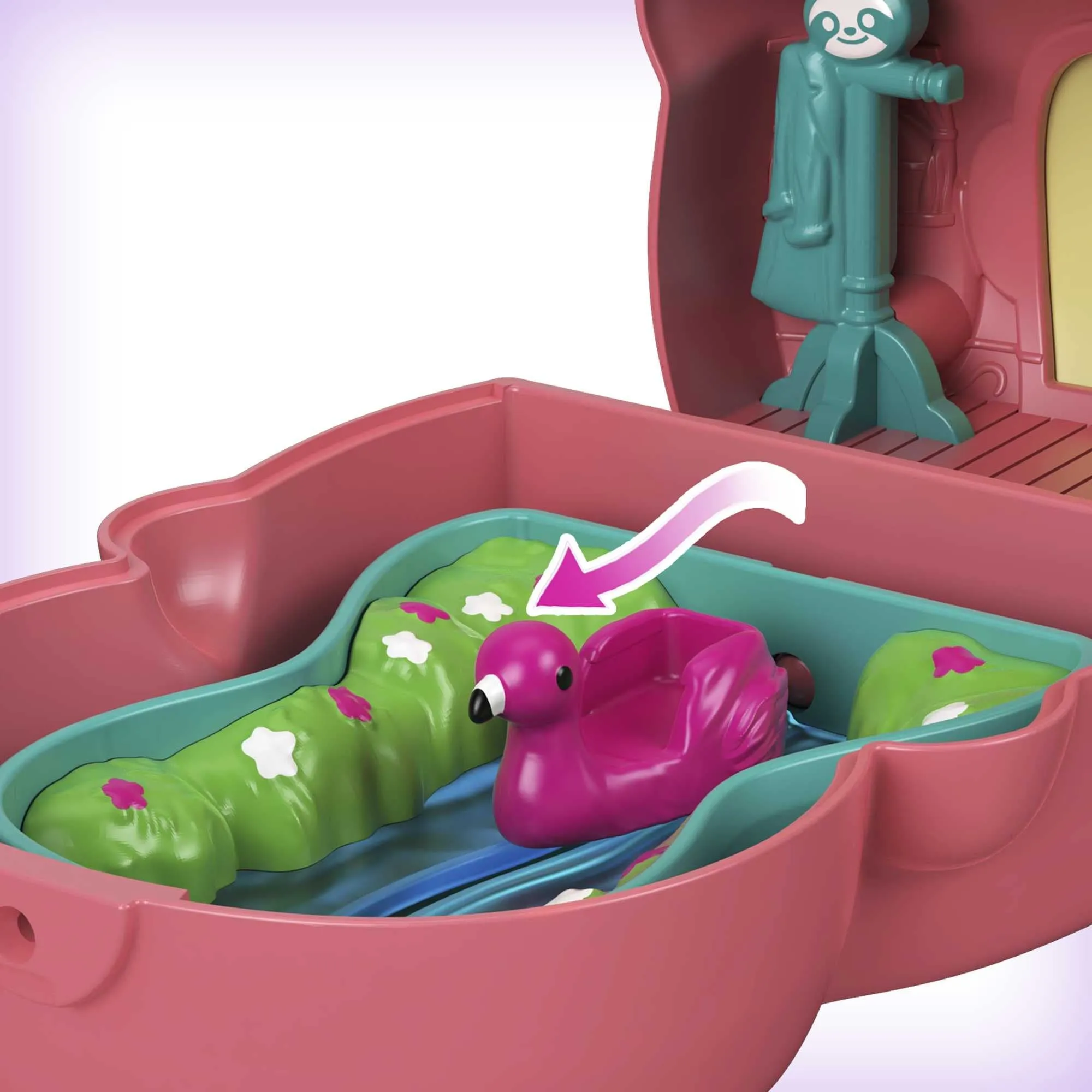 Polly Pocket Reversible Transformable Rabbit Set with Polly Mini Figures