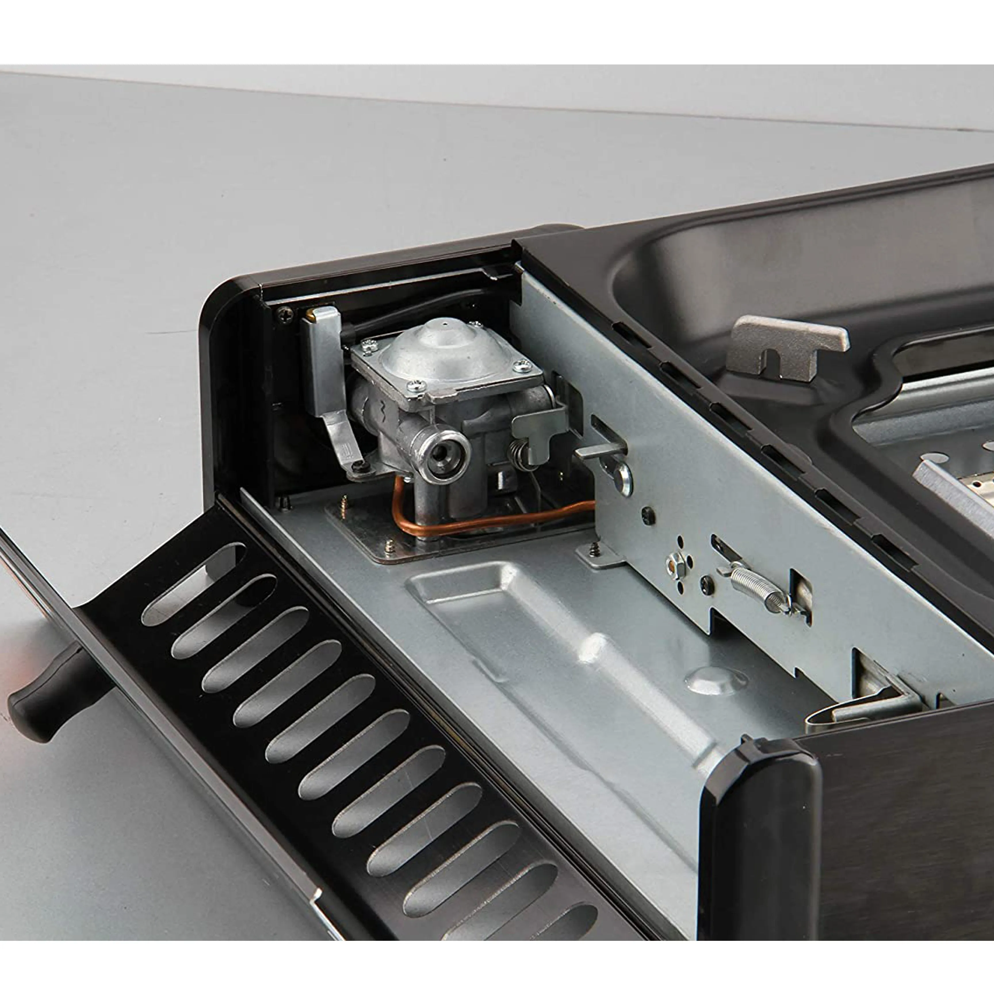 Portable Camping Gas Grill BBQ with Grill Pan Grill Plate and Lid Butane Outdoor Stove