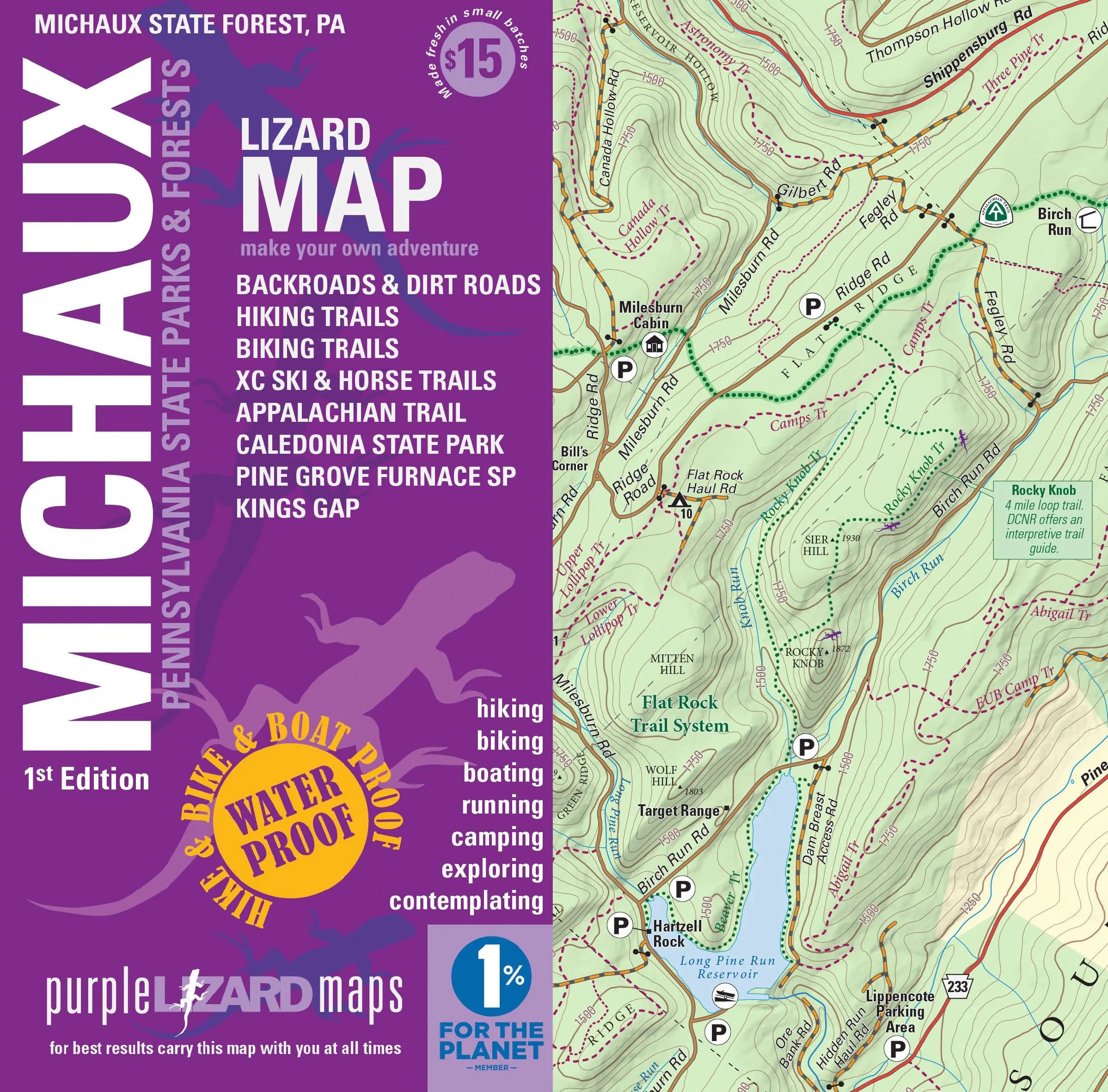 Purple Lizard Michaux Lizard Map