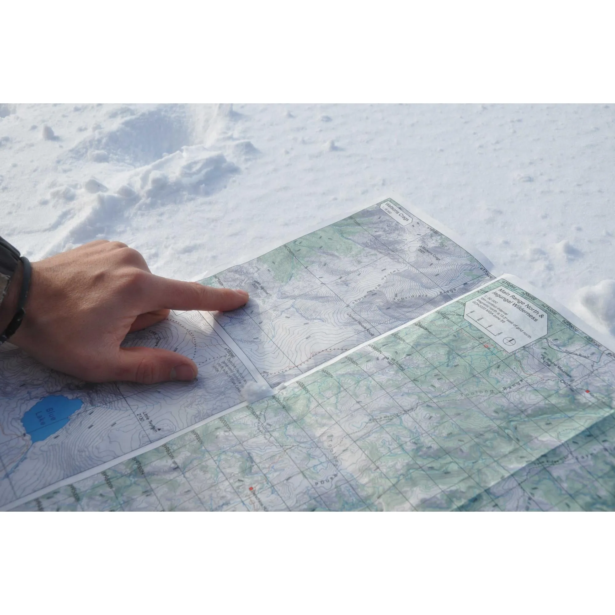 Snowy Mountains Folded Map A1