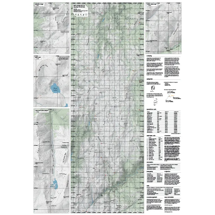 Snowy Mountains Folded Map A1