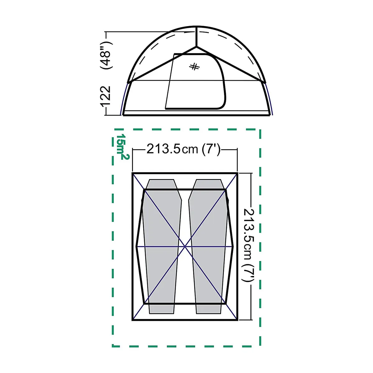 TENT SUNDOME 2 EXPORT COLEMAN