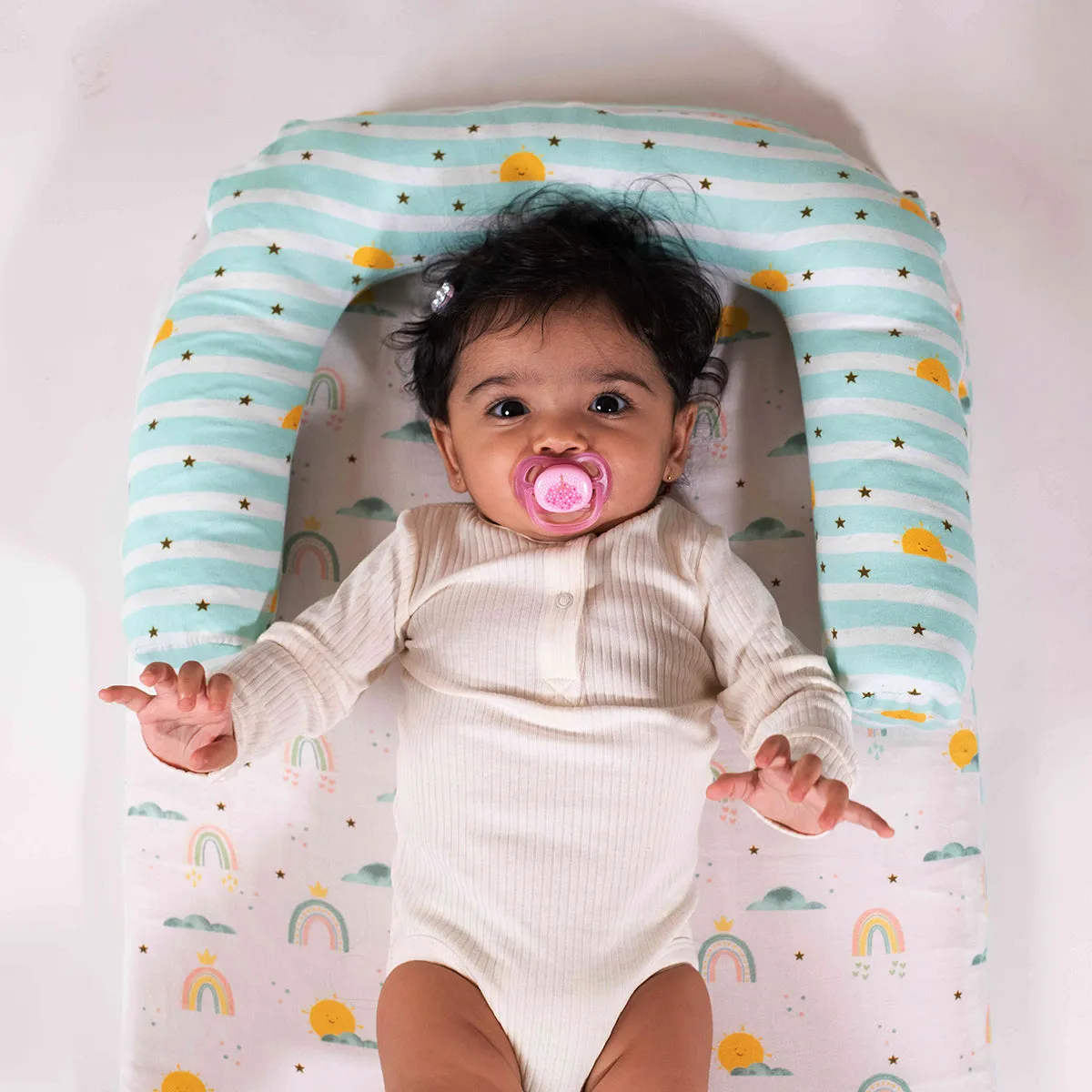 Tiny Snooze Foldable Baby Bed- Horizon