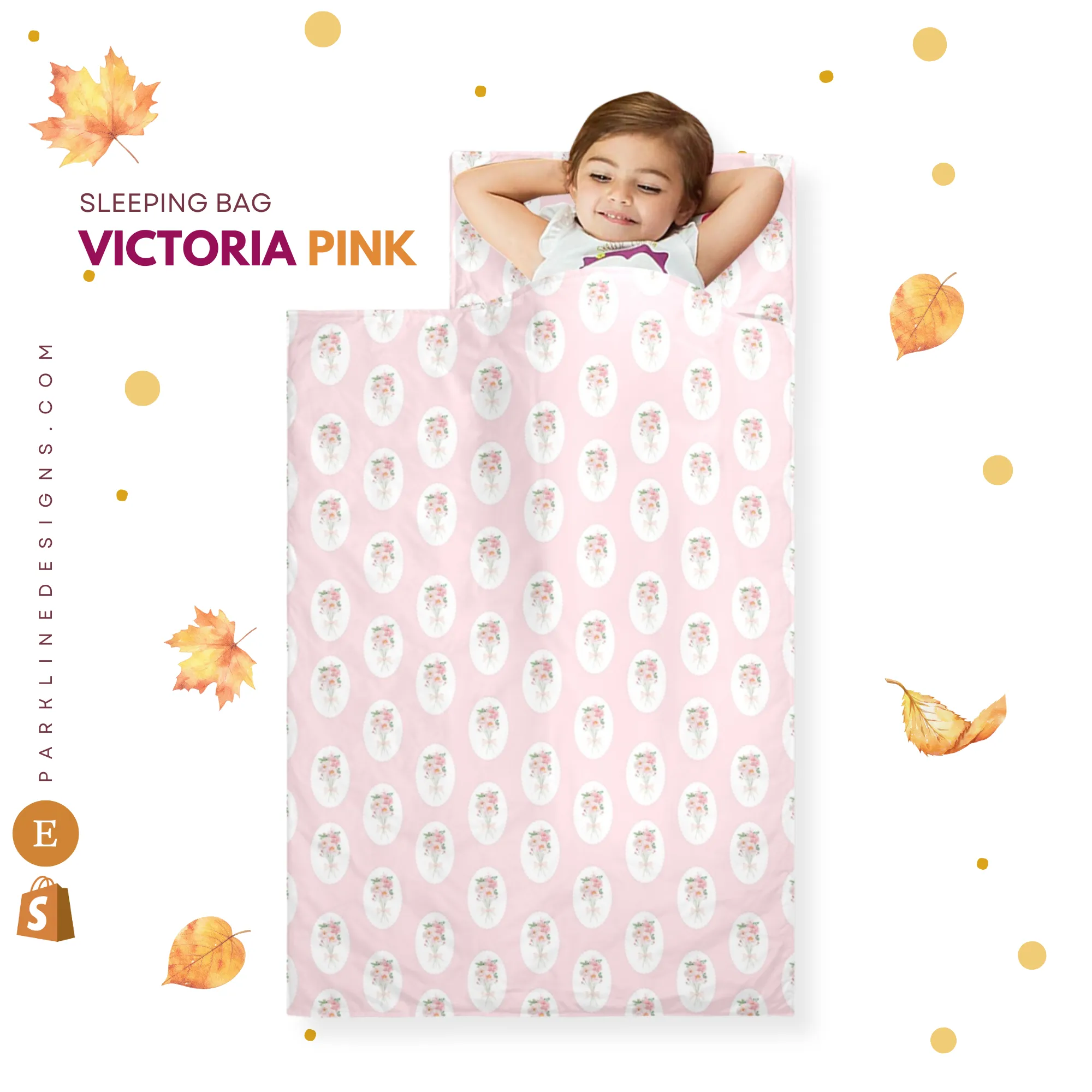 Victoria Pink Kids' Long Sleeping Bag | A Catchy Blend of Comfort & Style | Lightweight and Durable Sleeping Bag for Kids (Copy)