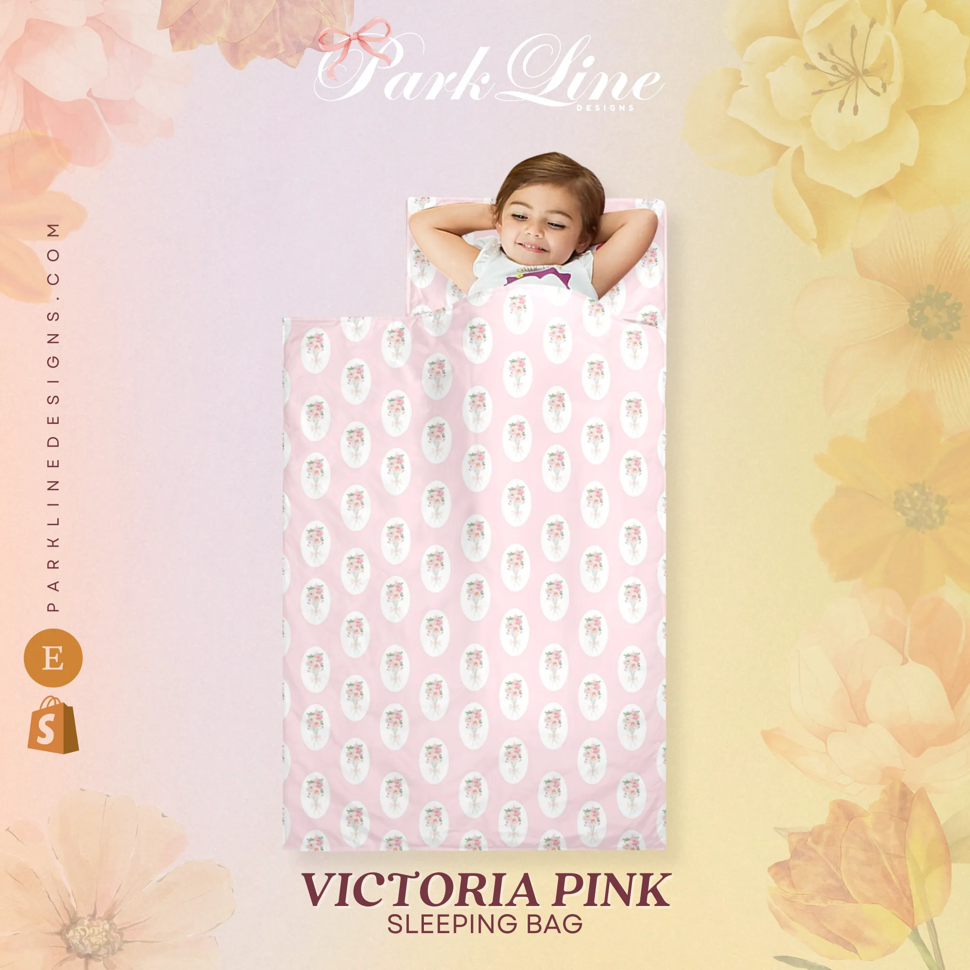 Victoria Pink Kids' Long Sleeping Bag | A Catchy Blend of Comfort & Style | Lightweight and Durable Sleeping Bag for Kids (Copy)