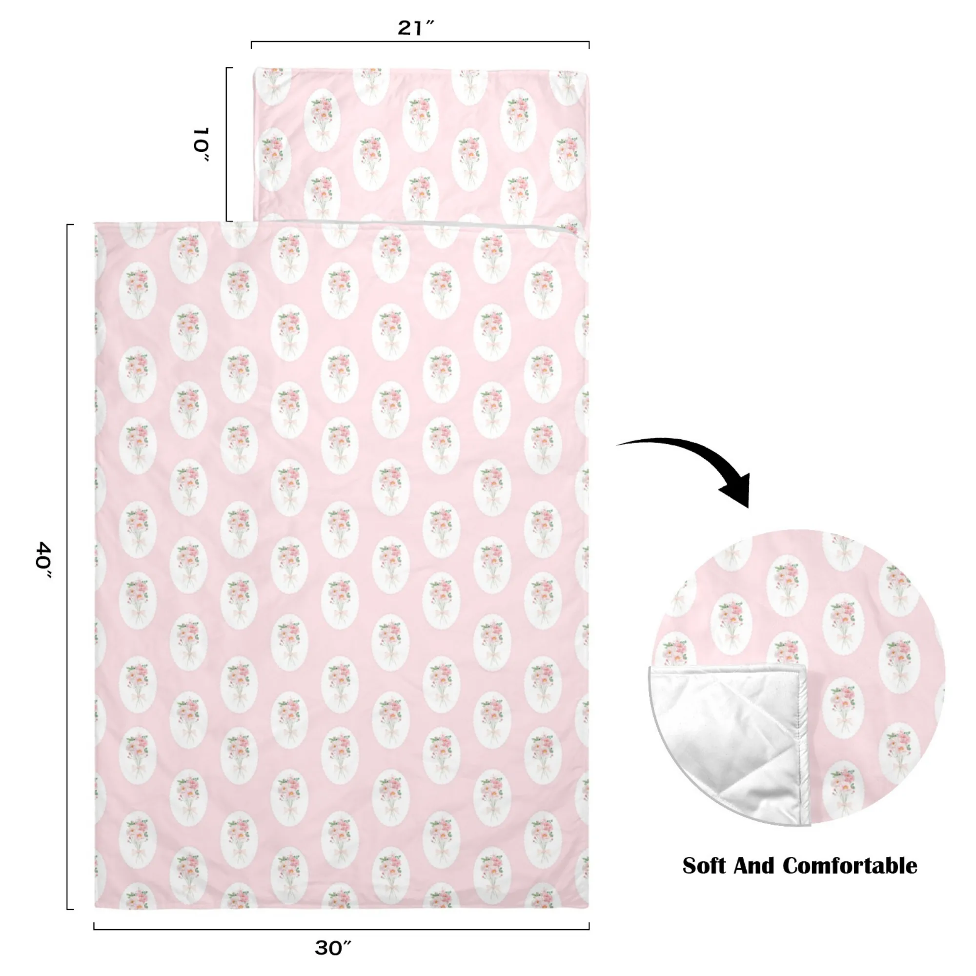 Victoria Pink Kids' Long Sleeping Bag | A Catchy Blend of Comfort & Style | Lightweight and Durable Sleeping Bag for Kids (Copy)