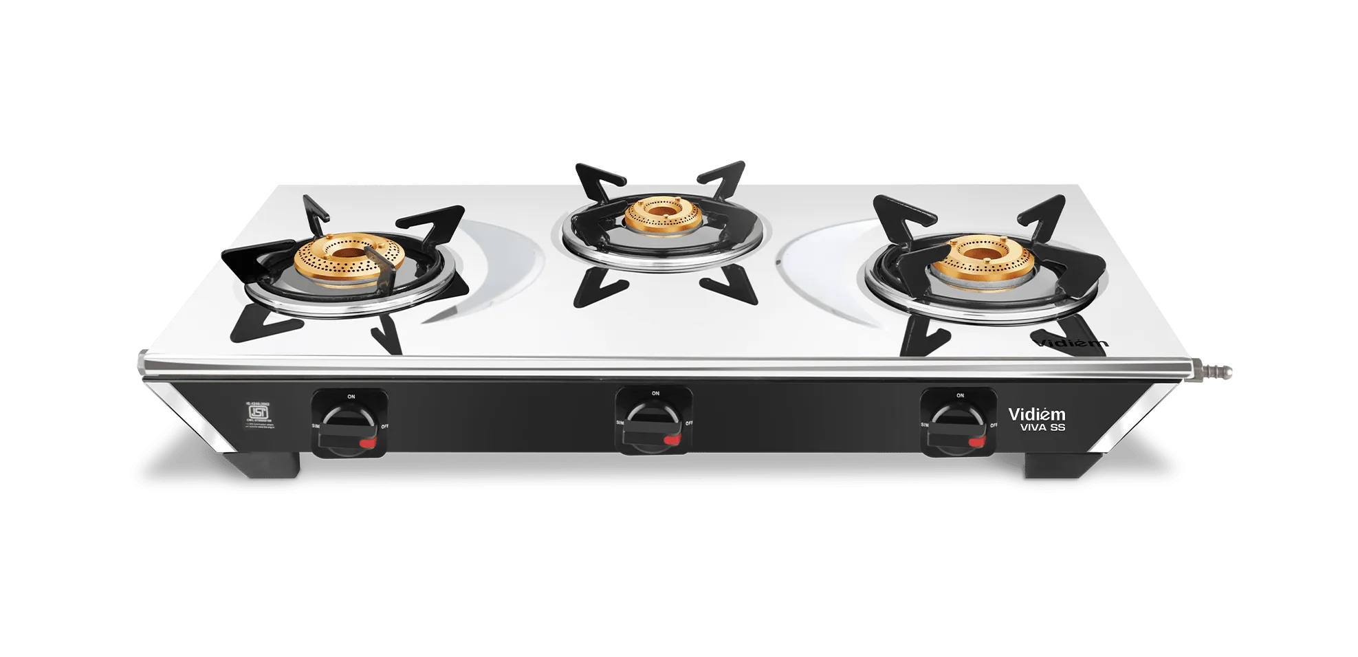 VIDIEM VIVA SS 3 BURNER GAS STOVE